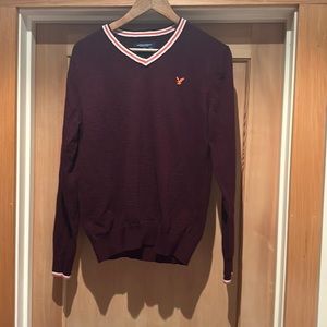 American Eagle Men’s Large Burgundy Athletic Fit Sweater
